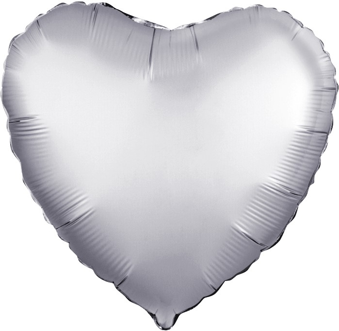Шар Сердце, Платина, Мистик / Platinum (в упаковке)