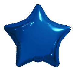 Шар Звезда, Темно-синий / Blue (в упаковке)