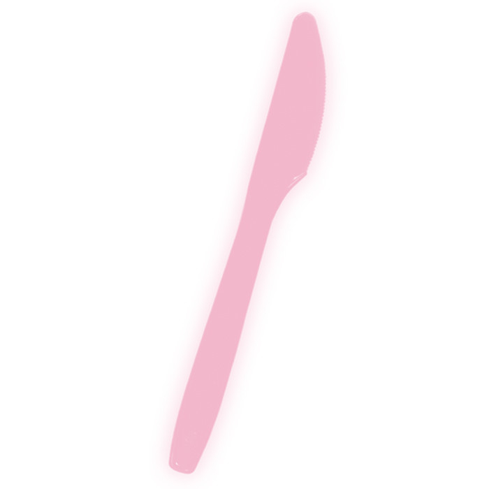 Ножи пластиковые "Делюкс" Розовые