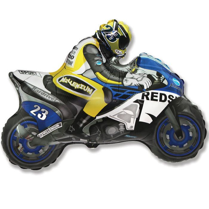 Шар Мини-фигура Мотоцикл, Синий / Motorbike (в упаковке)