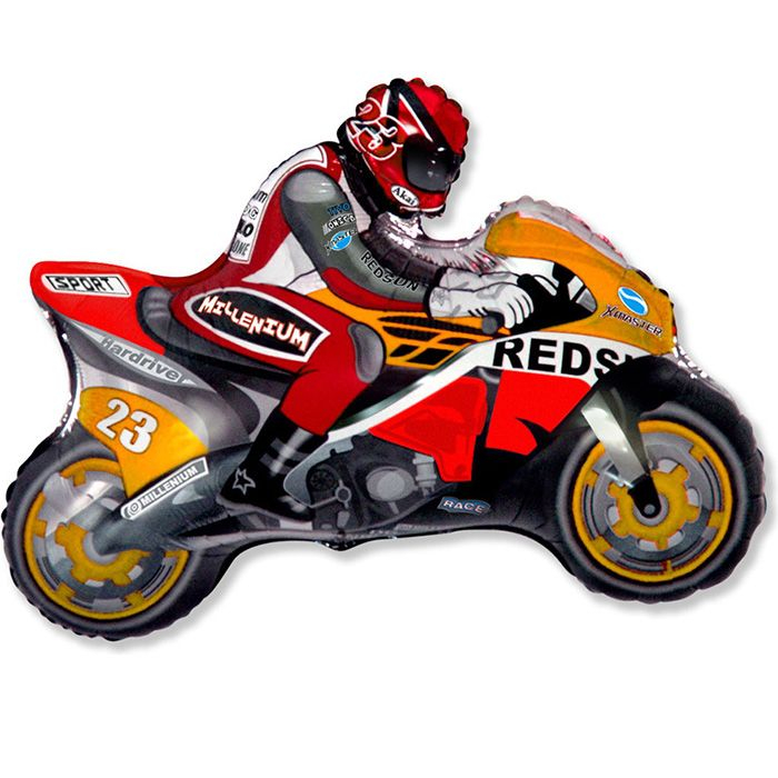 Шар Мини-фигура Мотоцикл, Оранжевый / Motorbike (в упаковке)