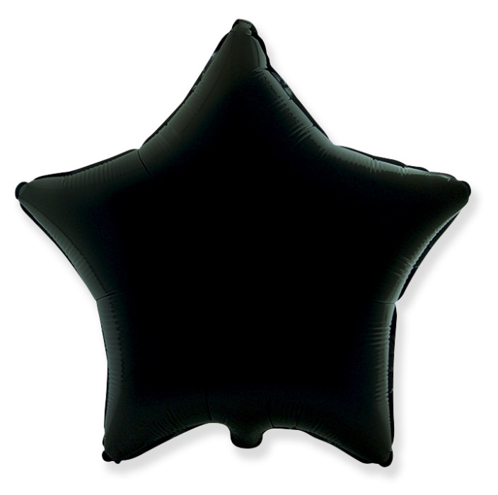 Шар Звезда, Черный / Black (в упаковке)