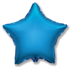 Шар Звезда, Синий / Blue (в упаковке)