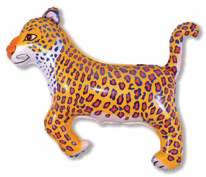 Шар Фигура, Леопард (синий) / Leopard (в упаковке)