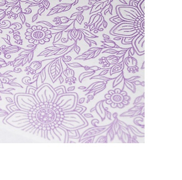 Пленка матовая на втулке "Цветы" фиолетовый