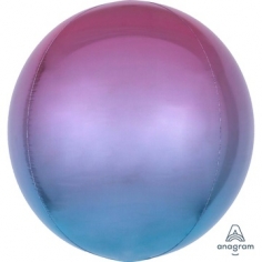 Шар Сфера 3D, Омбре Фиолетово-голубой