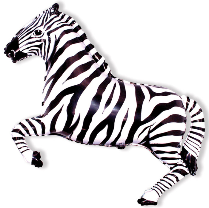 Шар Фигура, Зебра (чёрная) / Zebra (в упаковке)