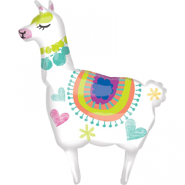 Шар Фигура Лама / Happy Llama (в упаковке)