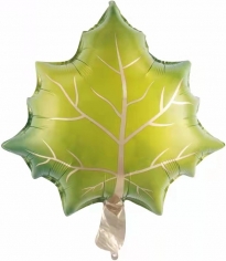 Шар Фигура, Кленовый лист, Зеленый (в упаковке)  